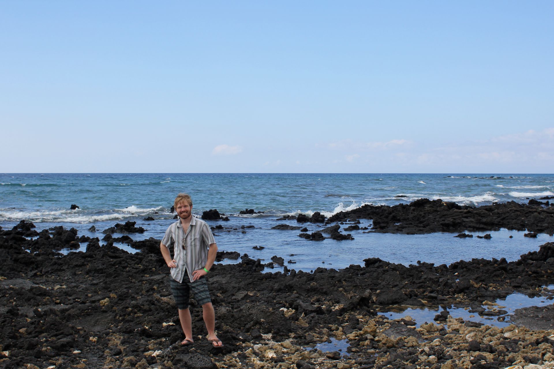 Standing on Some Rocks in the Water